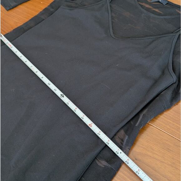 Allsaints Black Katlyn Mattea Long Sleeve Mesh Maxi Dress, Size 10 - Picture 5 of 7